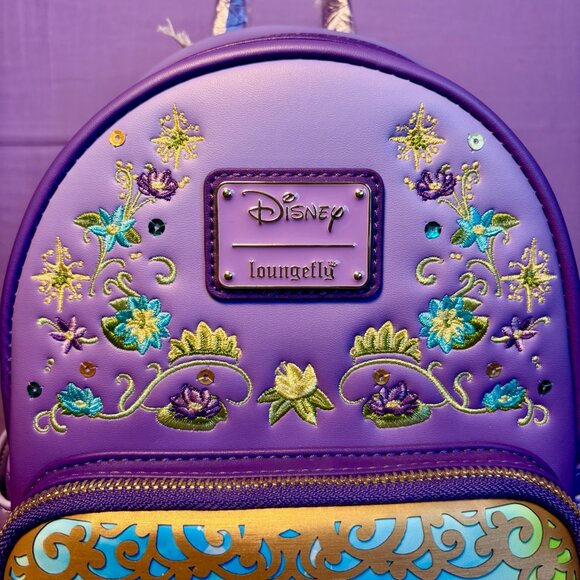 Disney Loungefly Princess Tiana’s Palace Mini Backpack NWT - Picture 3 of 7